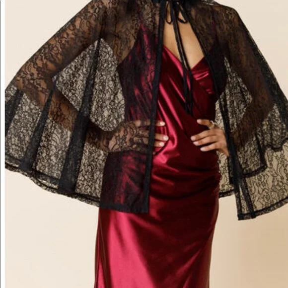 COPY - Women's Necktie Cape - Picture 2 of 4